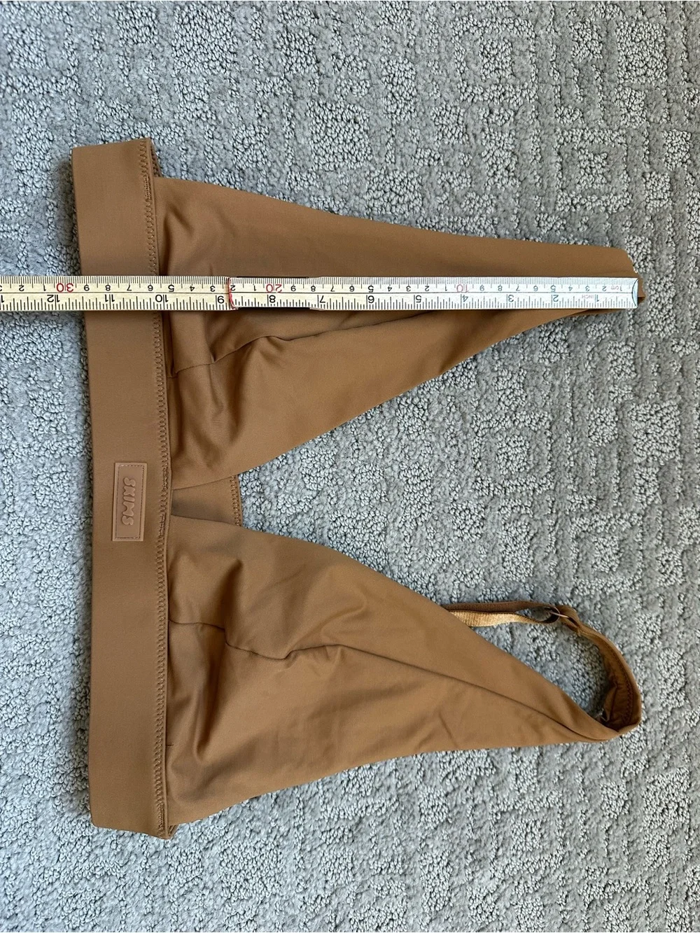 SKIMS Swim Triangle Bikini Top Almond XL NWT